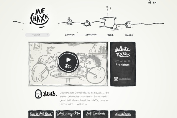 aufhaxe.de site used Aufhaxe