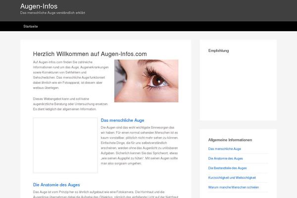 Genesis theme site design template sample