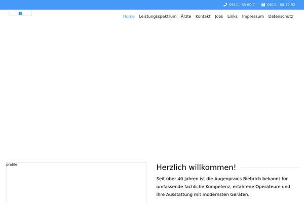 WordPress website example screenshot