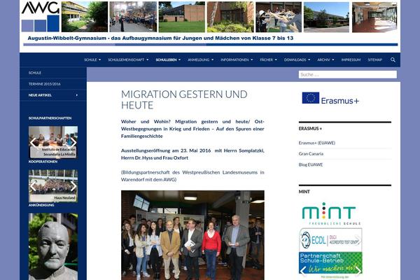 WordPress website example screenshot