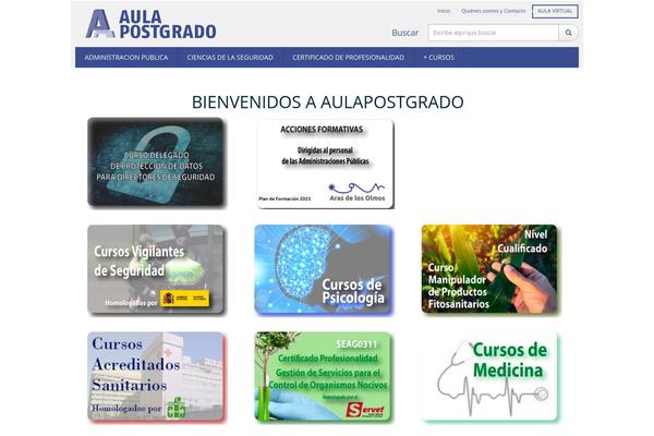 aulapostgrado.com site used Uoc-theme