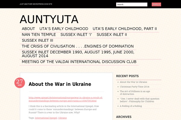 WordPress website example screenshot
