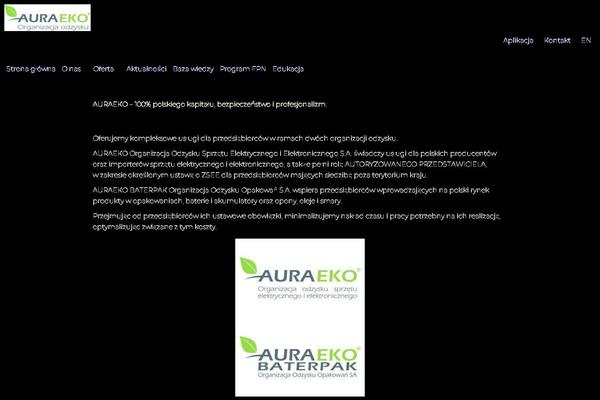 auraeko.pl site used Auraeko