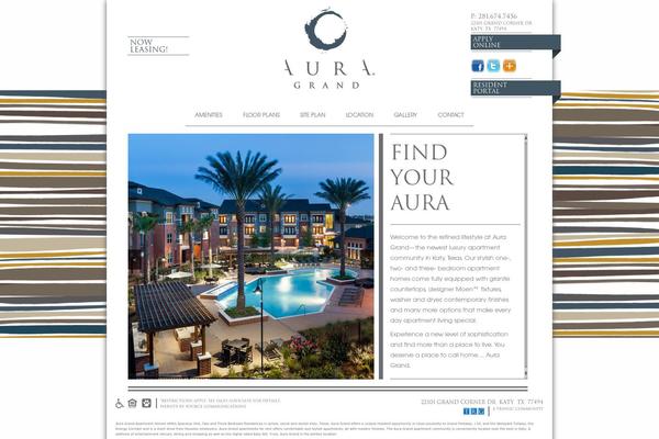 Aura theme site design template sample