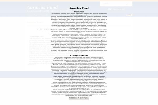 aurarius-fund.com site used Aurarius