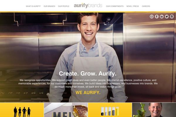 aurifybrands.com site used Aurify