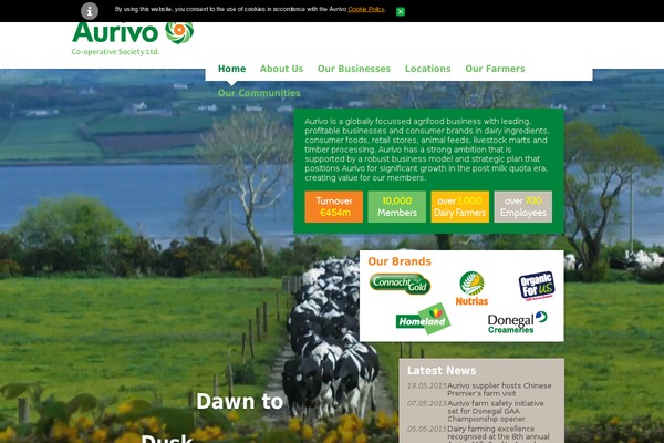 aurivo.ie site used Aurivo