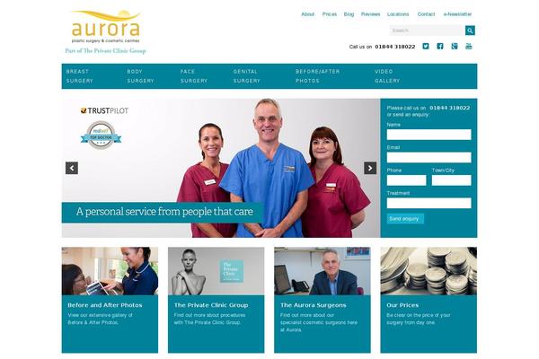 aurora-clinics.co.uk site used Aurora-clinics