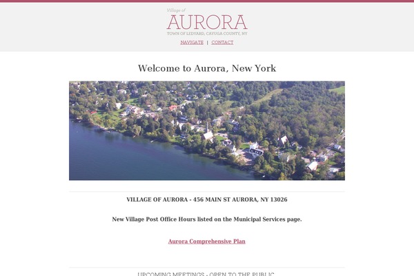 village-of-aurora theme websites examples