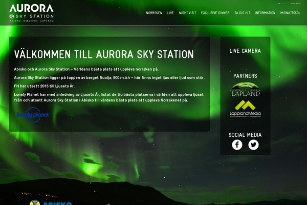 auroraskystation.se site used Aurora_theme
