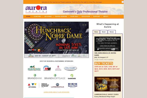 auroratheatre.com site used Aurora-wp