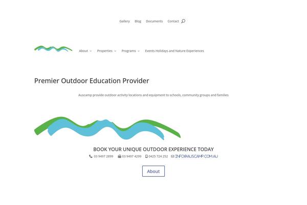 Divi theme site design template sample