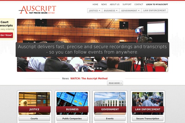 auscript.com site used Auscript