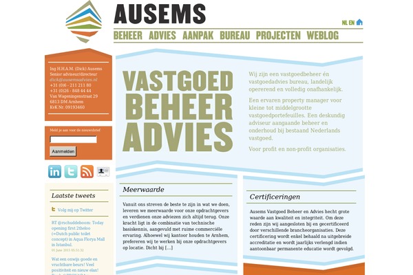 ausemsadvies.nl site used Ausems
