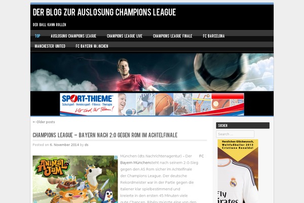WordPress website example screenshot