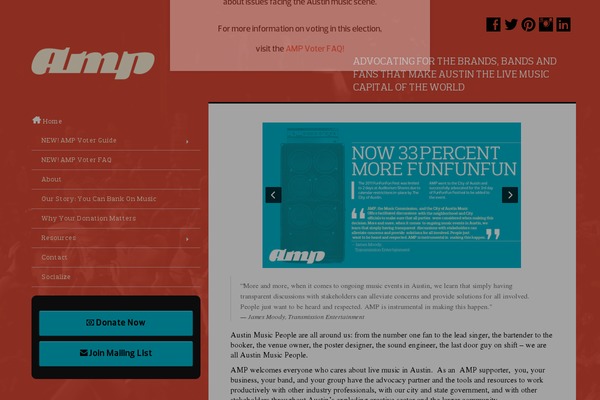 Amp theme site design template sample
