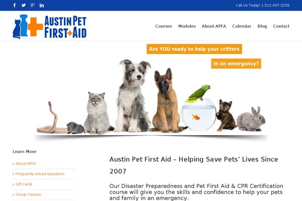 austinpetfirstaid.com site used Apfa