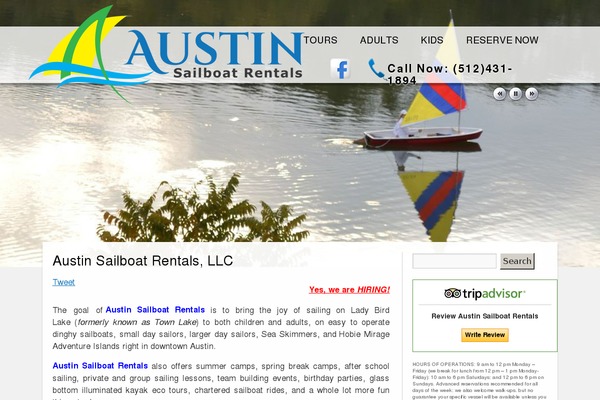 austinsailboatrental.com site used Austin-sailboat-rentals