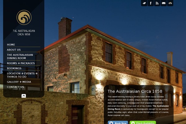 australasian1858.com site used Restaurant-zone