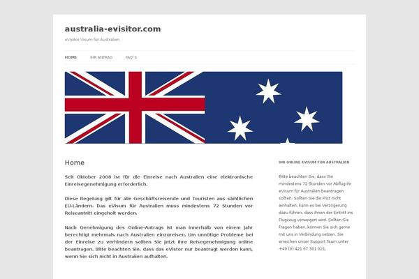 Twenty Twelve theme site design template sample