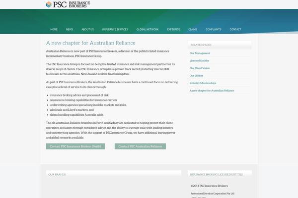 australianreliance.com.au site used Livingbrand