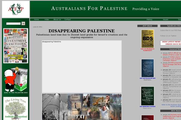 australiansforpalestine.com site used Aus4pal