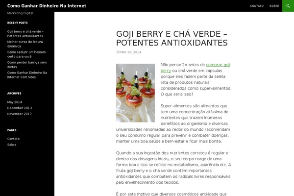 WordPress website example screenshot