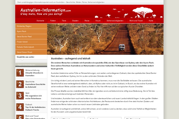 australien-information.com site used Australien