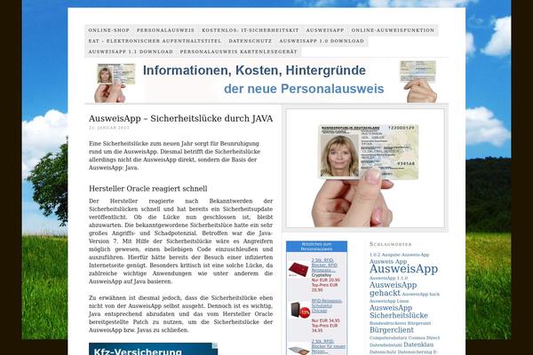 WordPress website example screenshot