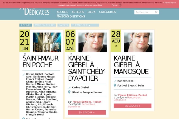 Site using Auteurs-calendar plugin