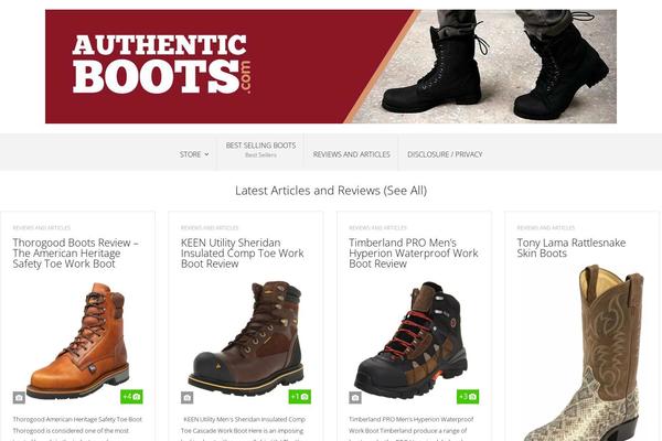authenticboots.com site used REHub