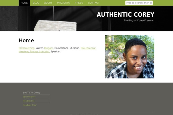 Headway theme site design template sample