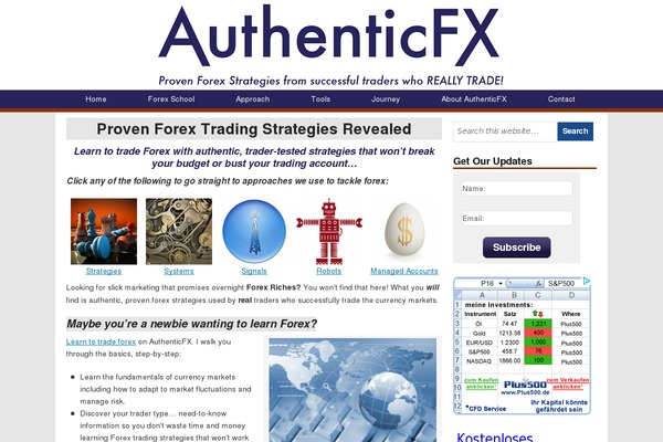 authenticfx.com site used Punte