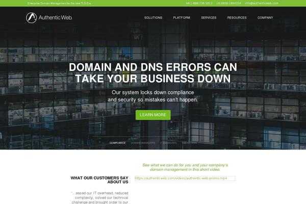 authenticweb.com site used Authenticweb