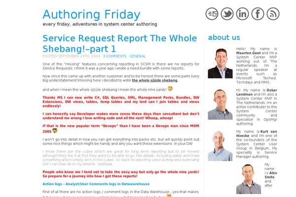 authoringfriday.com site used Metro-wp-theme