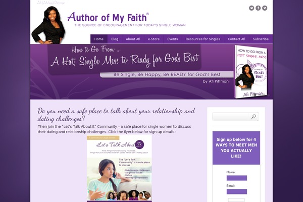 authorofmyfaith.com site used Bedgebury