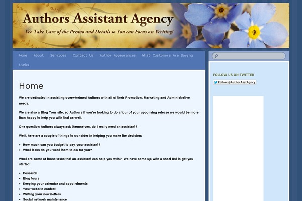 authors-assistant-agency.com site used Authors-list
