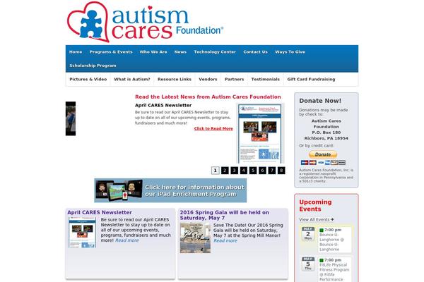 autismcaresfoundation.org site used V1-child