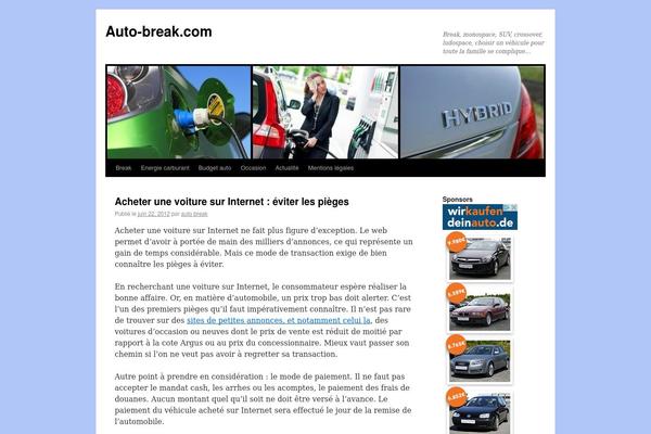 Twenty Ten theme site design template sample