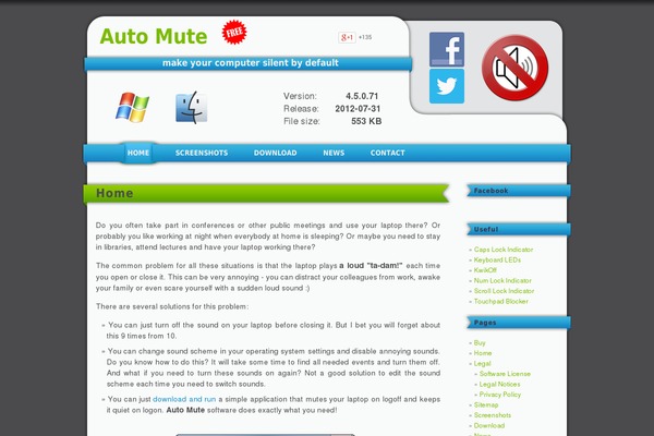 auto-mute.com site used Strapped