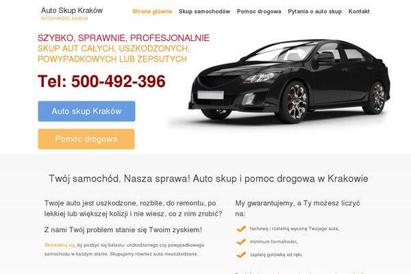 auto-skup-krakow.com.pl site used Gavern