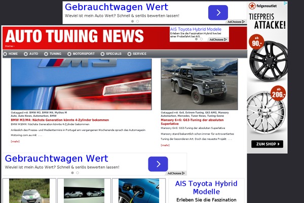 auto-tuning-news.de site used gConverter