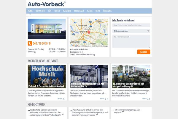 vorbeck theme websites examples