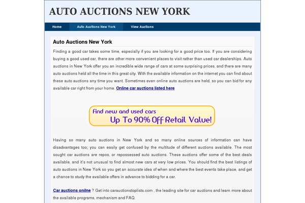 autoauctionsnewyork.com site used Affiliatetheme-super