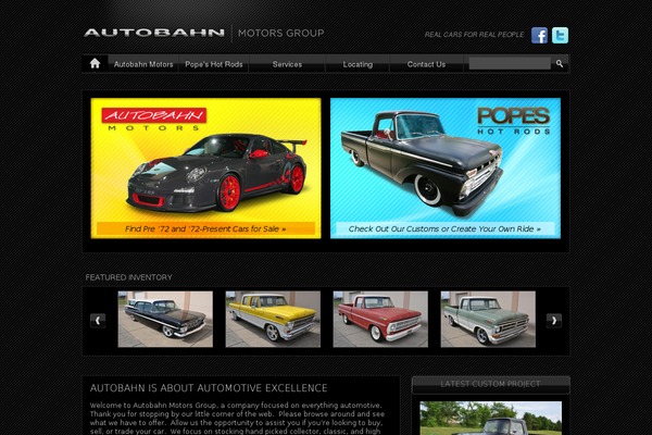 Autobahn theme site design template sample
