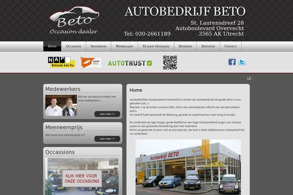 autobedrijfbeto.nl site used Autosoft-template-horizontal