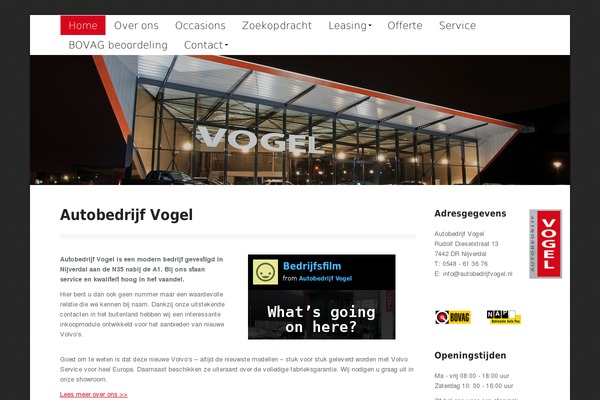 autobedrijfvogel.nl site used Autosoft-elegance