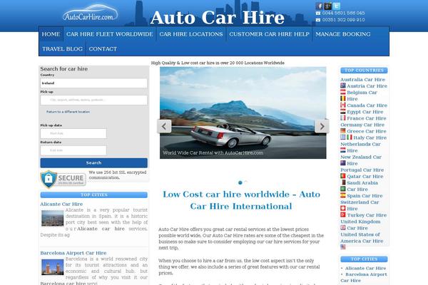 autocarhire.com site used Autocarhire.com