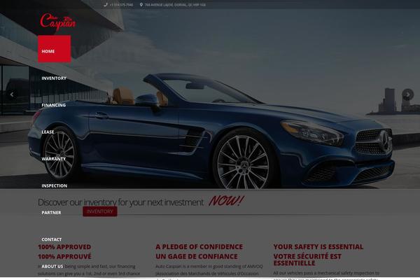 autocaspian.com site used Automotive Car Dealership Business WordPress Theme