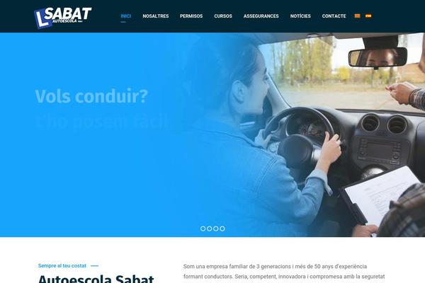 autoescolasabat.com site used Sabat-child-theme